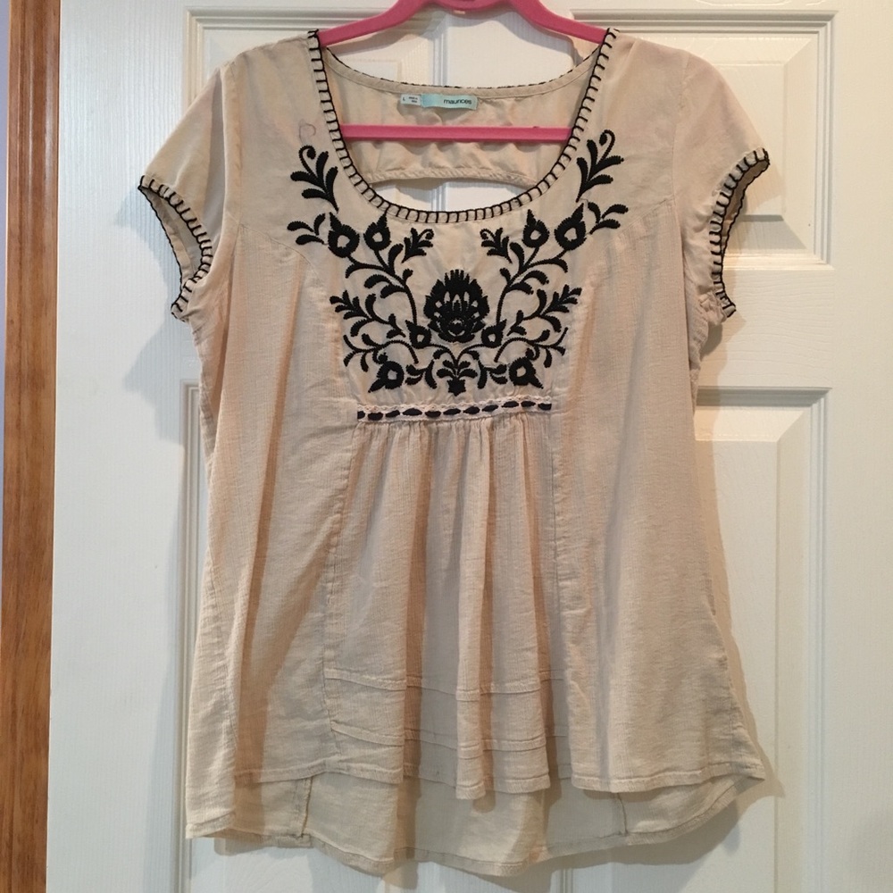 Embroidered top